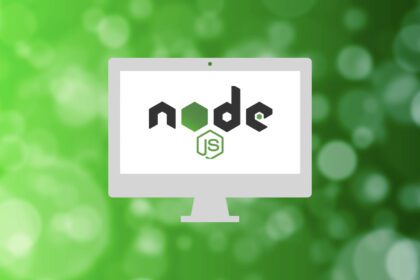 node.js Logo on screen