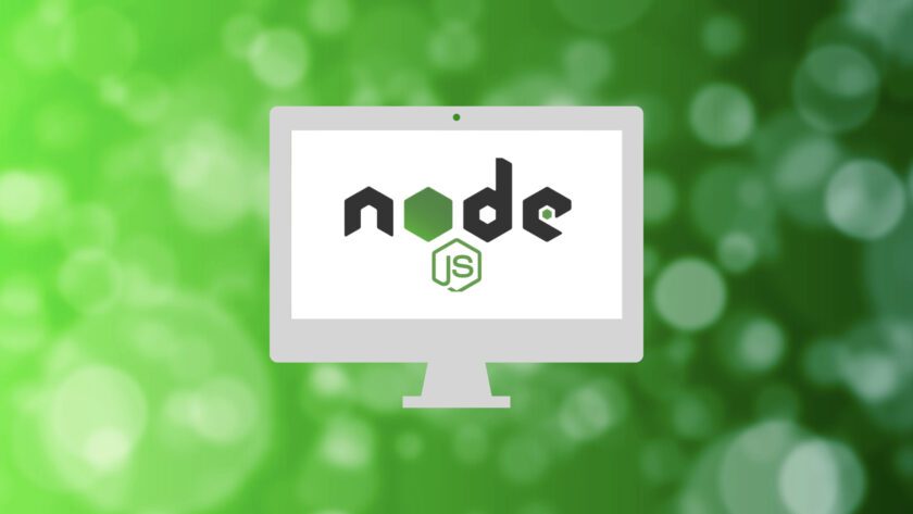 node.js Logo on screen