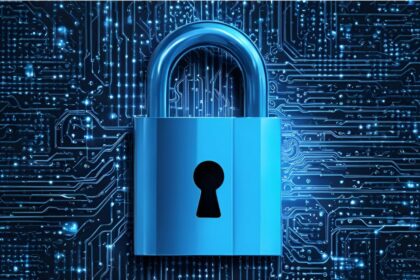 Hellblaues Schloss auf blauem Hintergrund