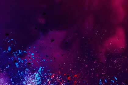 Abstrakte bunte Rauchwolken als Titelbild für den Blogbeitrag ‚Mein Ausflug in die Spieleentwicklung'