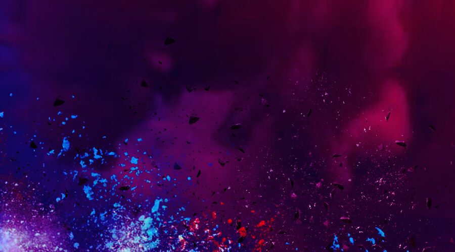 Abstrakte bunte Rauchwolken als Titelbild für den Blogbeitrag ‚Mein Ausflug in die Spieleentwicklung'